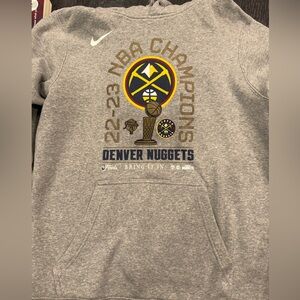 Gray NBA Champions Hoodie